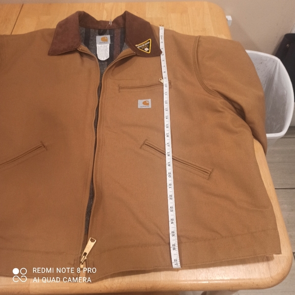 Carhartt men's, full zip up cargo work jacket. size XXL - Picture 14 of 16